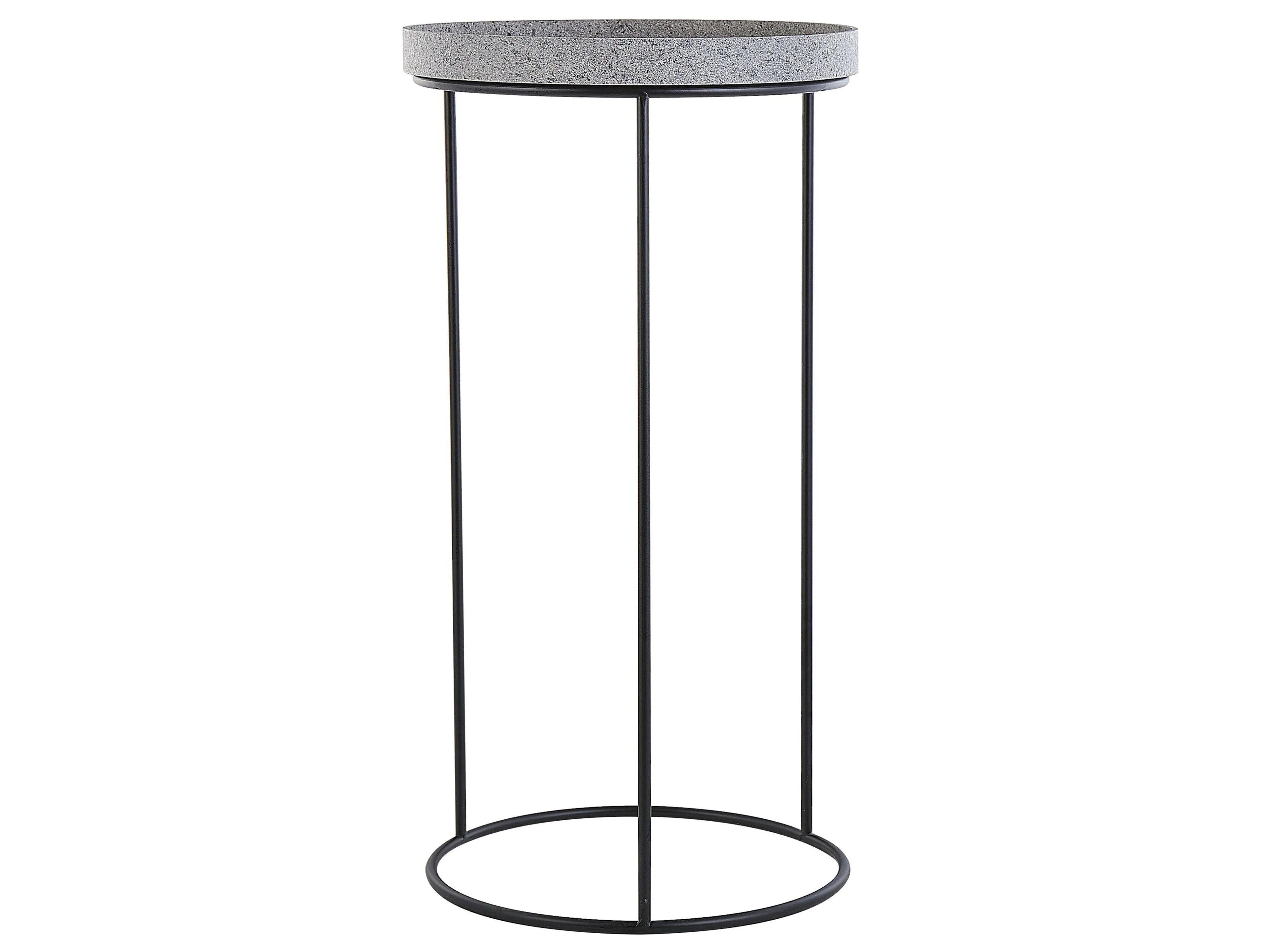 Set van 3 bijzettafels TEXON Zwart