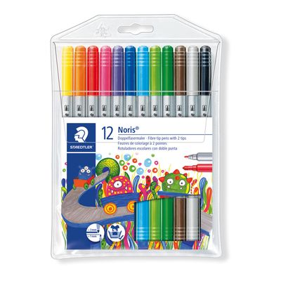 STAEDTLER Noris club - 12 Feutres - double pointe