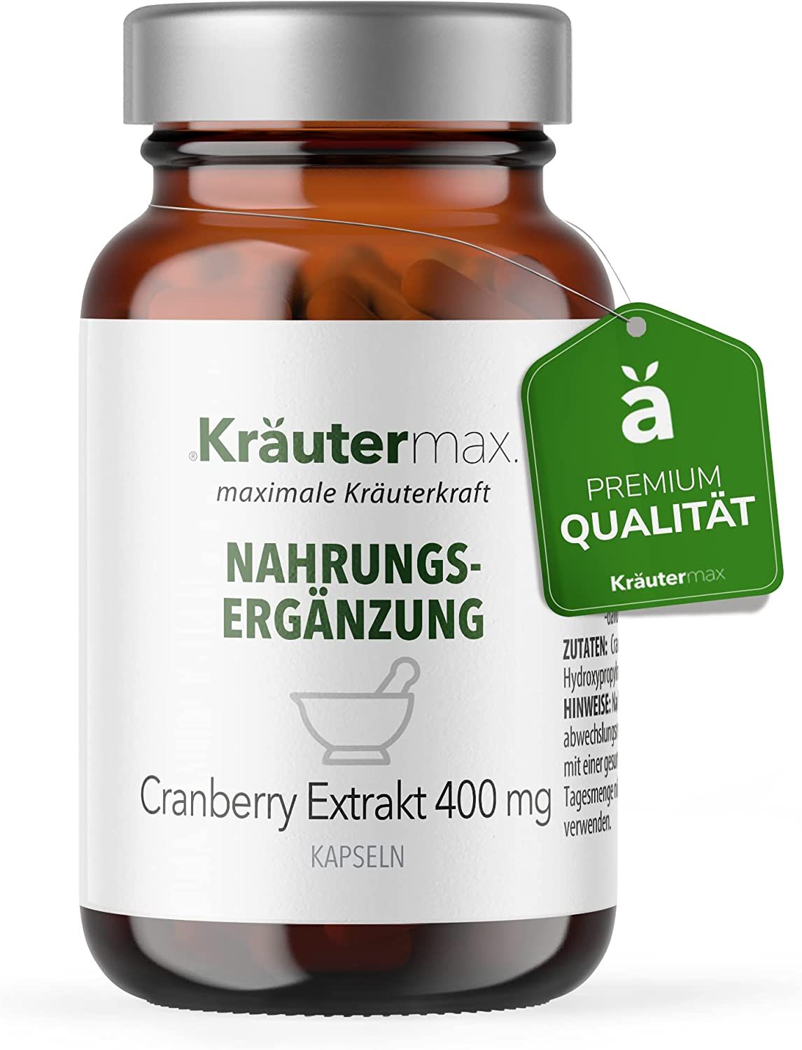 Kräutermax Cranberry Extrakt 400 mg Kapseln