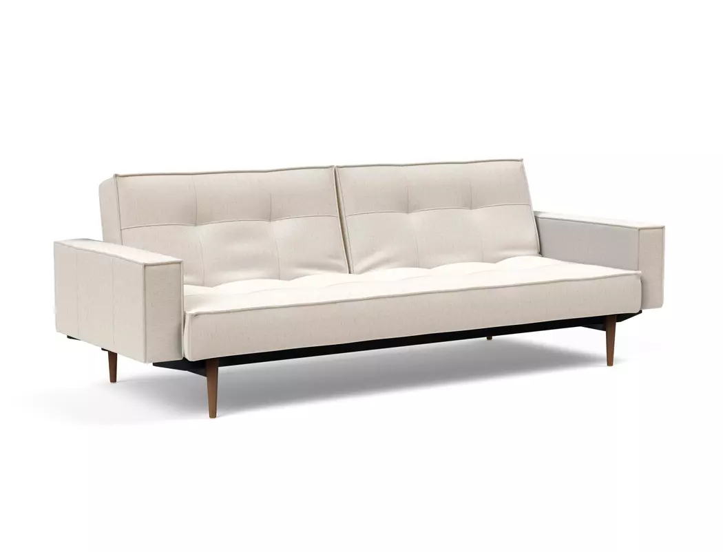 Schlafsofa mit Armlehnen Splitback Styletto dunkel