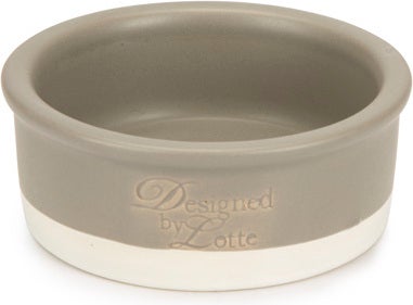 Designed by Lotte kattenvoerbak Joa grijs D 12 H 4 cm