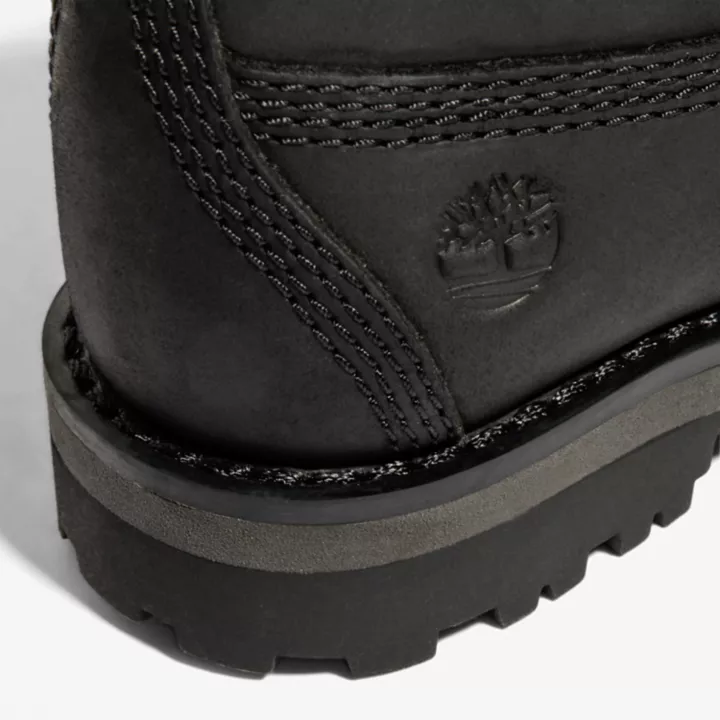 Bota infantil Courma Kid de 6 polegadas na cor preta.