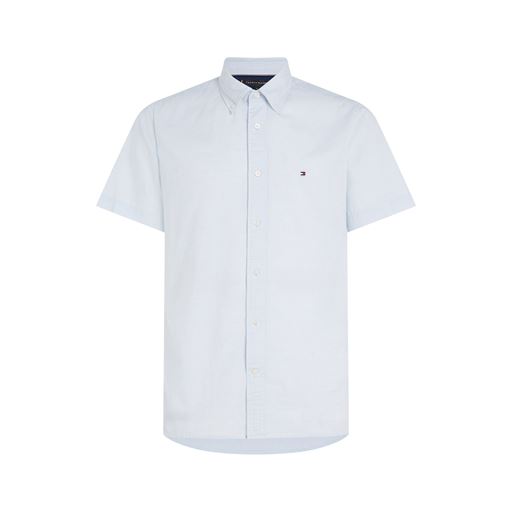 Tommy Hilfiger W-CO/LI Fake Solid RF Skjorte, Light Blue/Optic White, 3XL
