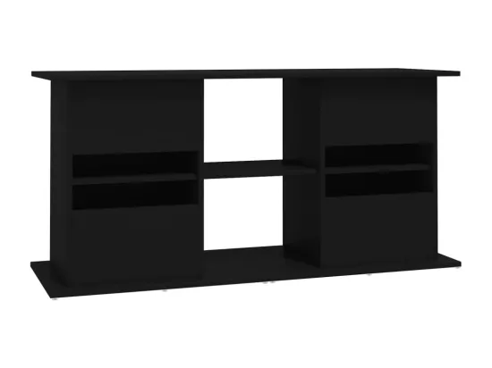 Support pour aquarium noir 121x41x58 cm bois d'ingénierie