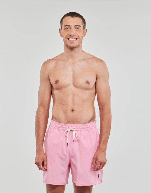 Polo Ralph Lauren - MAILLOT DE BAIN UNI EN POLYESTER RECYCLE Rosa / Course / Pink