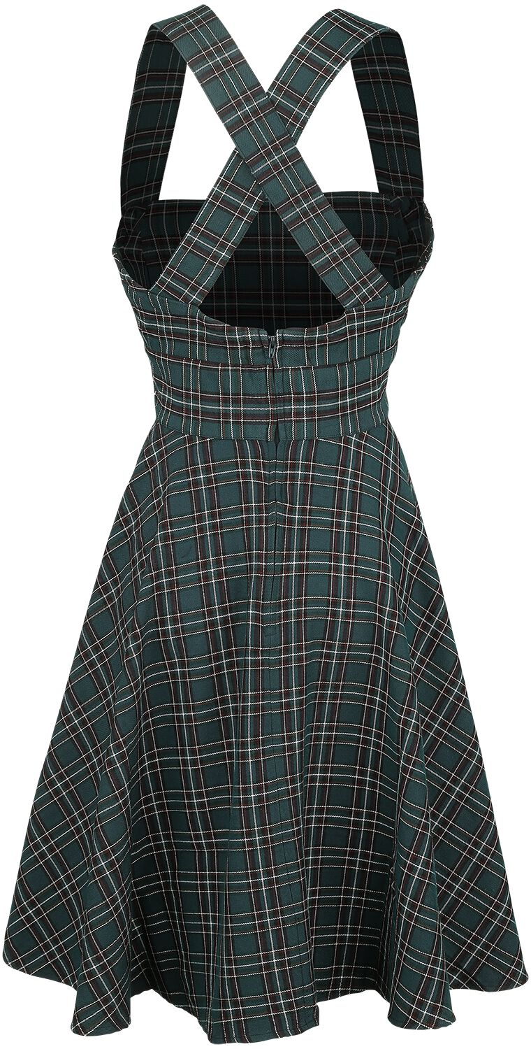 Robe Salopette Peebles | Hell Bunny Robe mi-longue