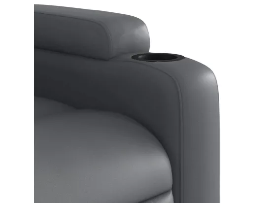Fauteuil de massage inclinable Gris Similicuir