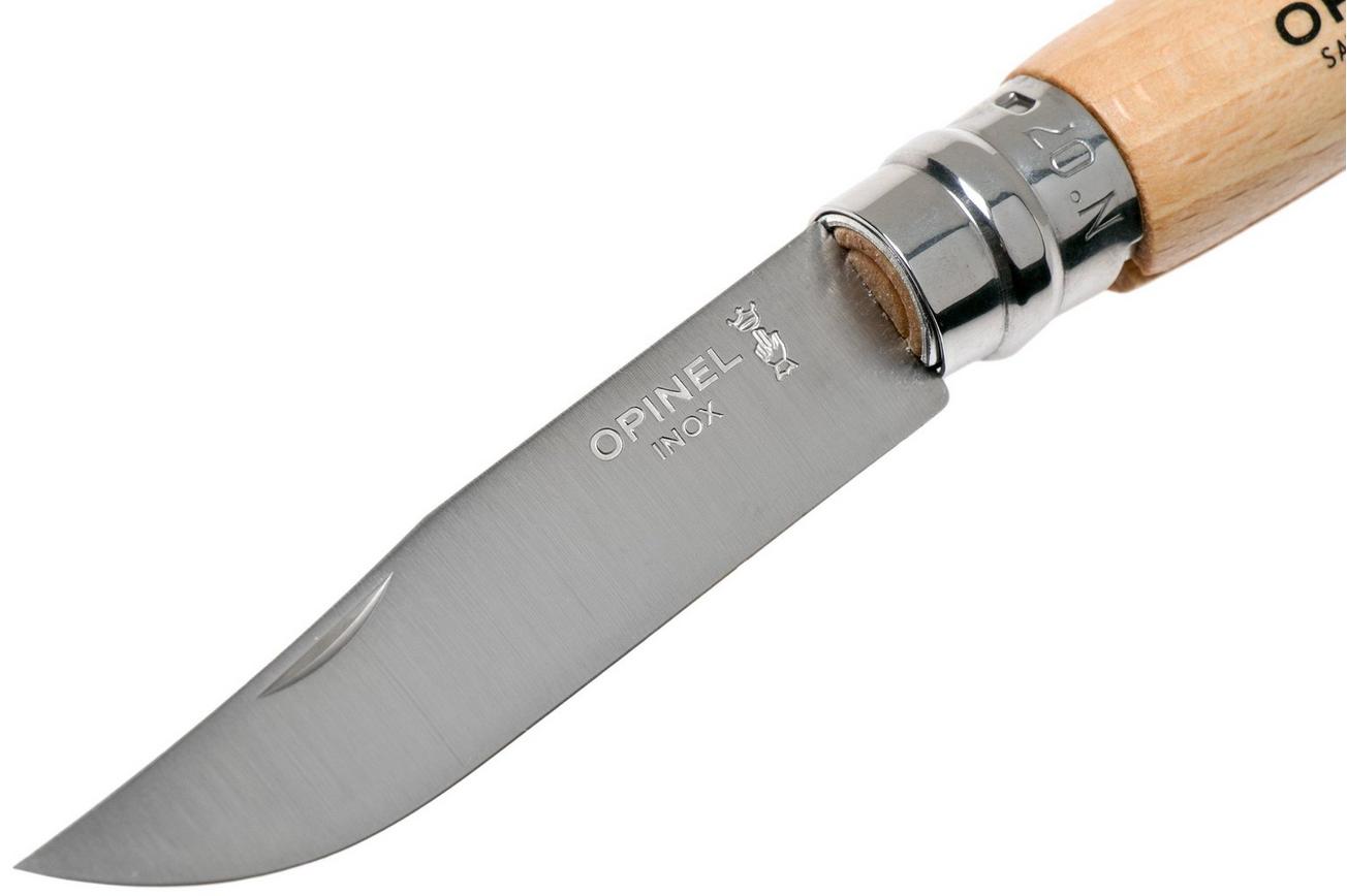 Opinel zakmes No. 07RV, roestvast staal, lemmetlengte 8 cm