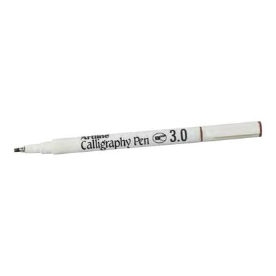 Artline - Marqueur permanent Calligraphie - pointre fibre moyenne - noir