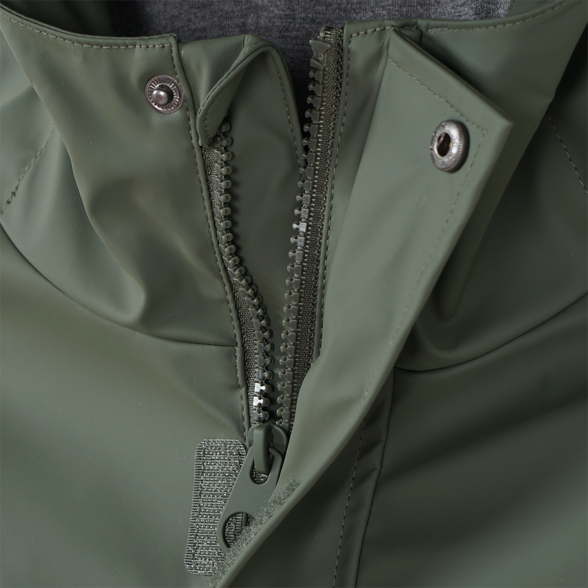 Famy Kinder Regenjacke mit Beschichtung dunkelgrün