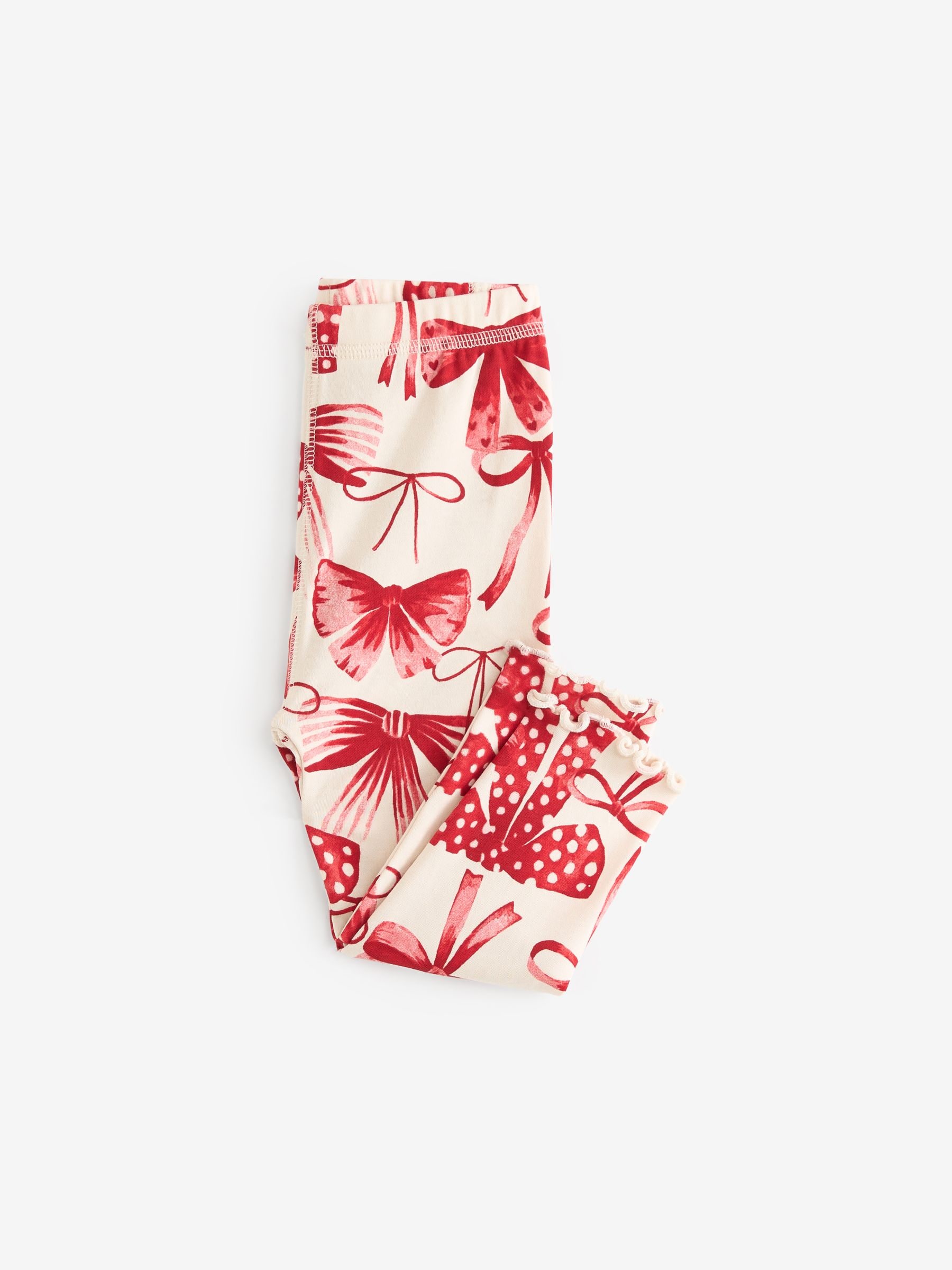 Rode strik/Hart - Verpakking van 3 knusse pyjama's (9 mnd-16 jr)