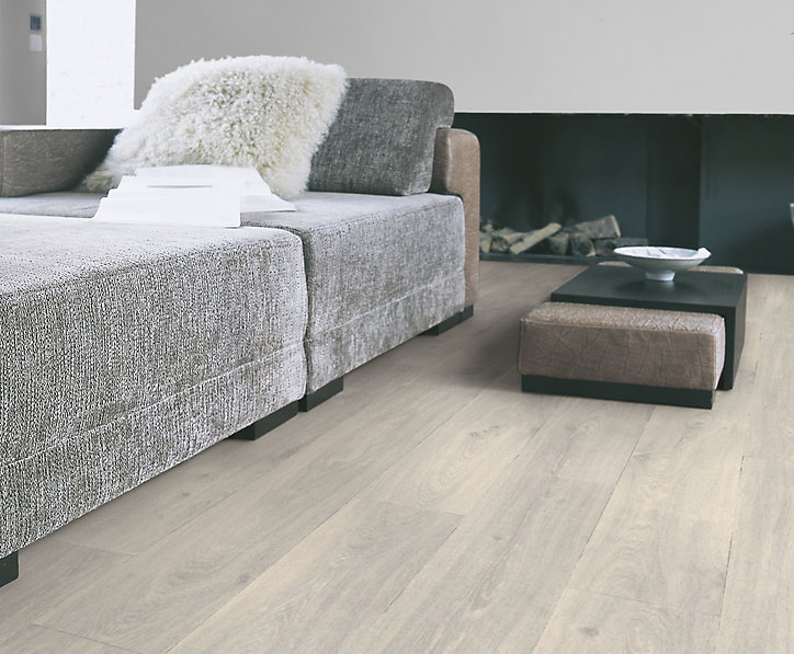Revêtement sol PVC Texline Noma blanc 4 m (vendu au m²)