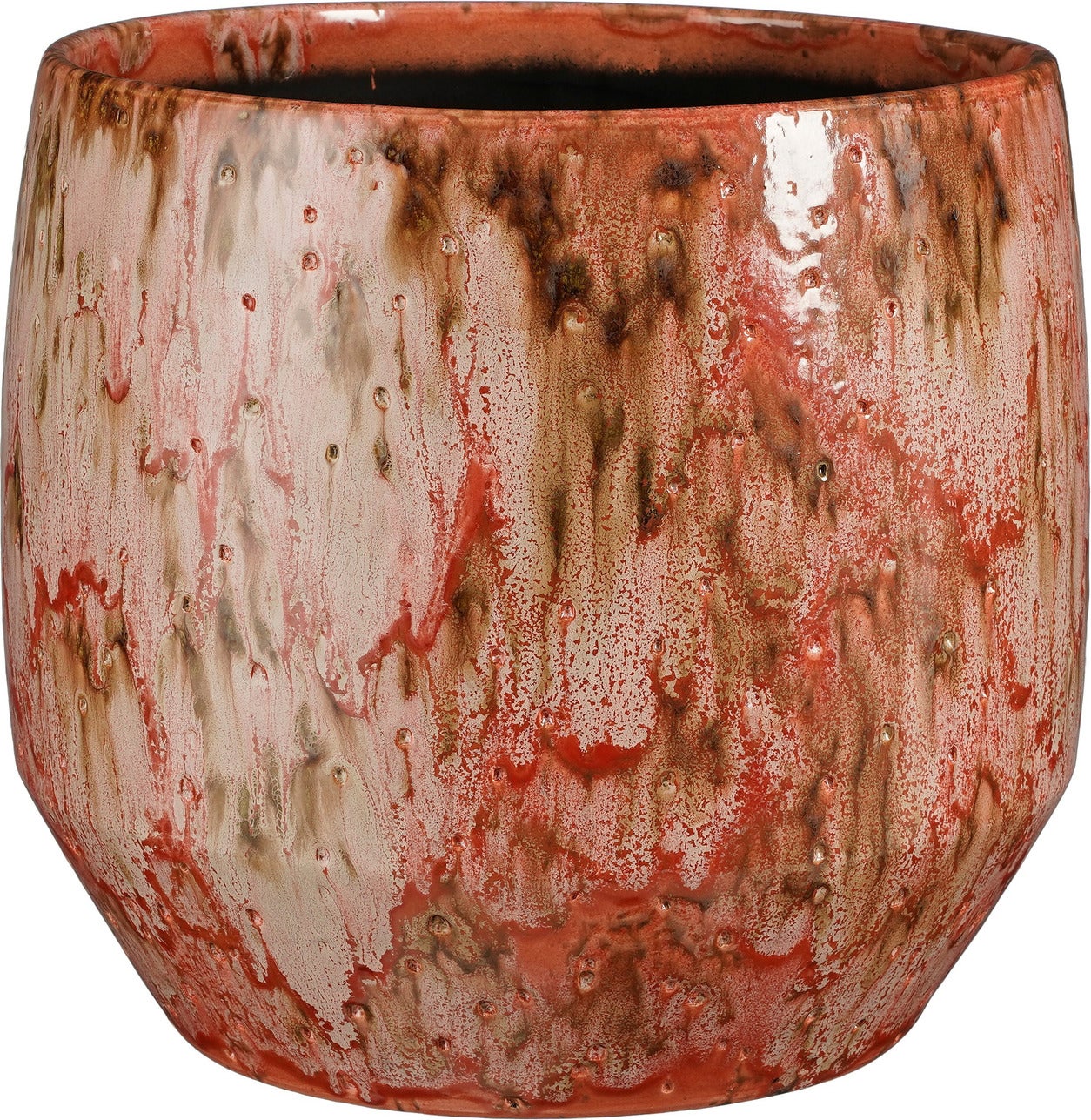 Mica Decorations bloempot Harris rood D 32 H 29 cm