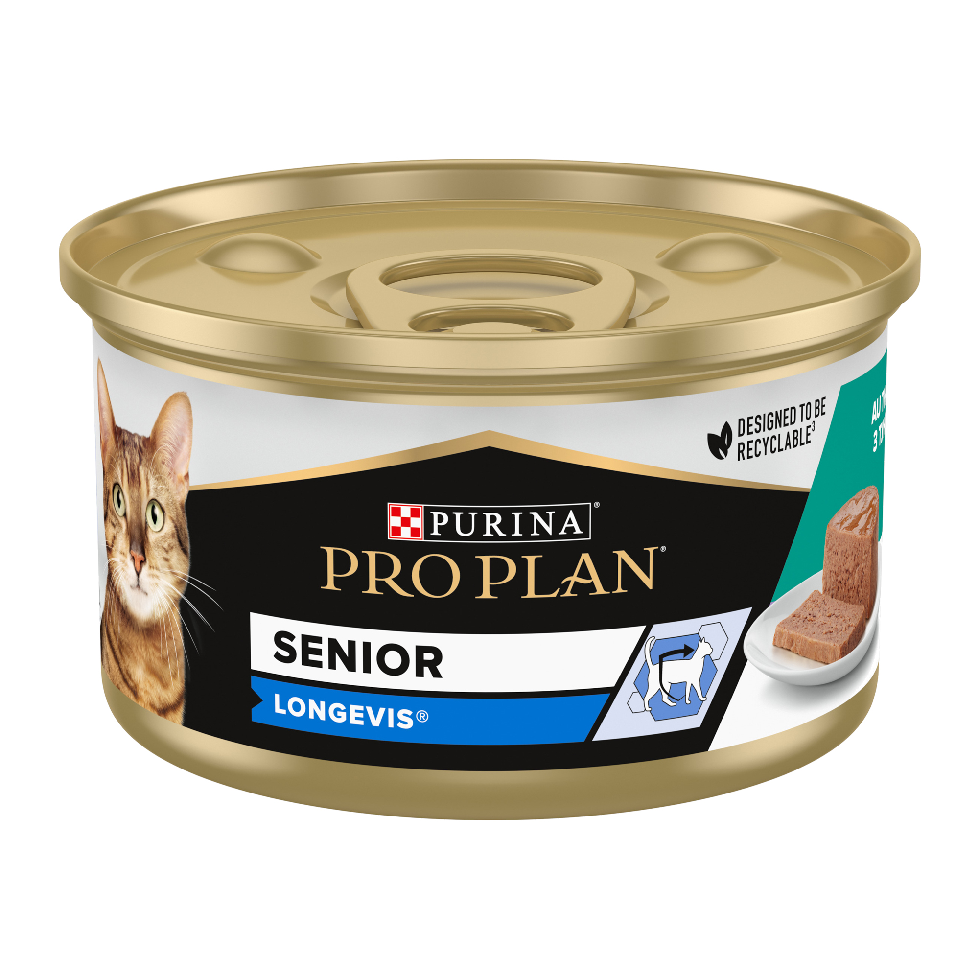 Purina Pro Plan Senior Kat 7+ Mousse Tonijn