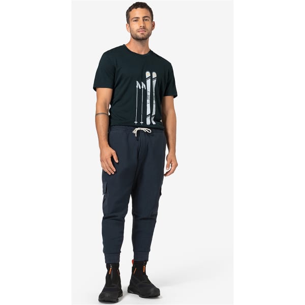 T-shirt randonnée SUPER.NATURAL M SKIING GEAR TEE BLUEBERRY/VAPOR GREY/GOLD FLAKE