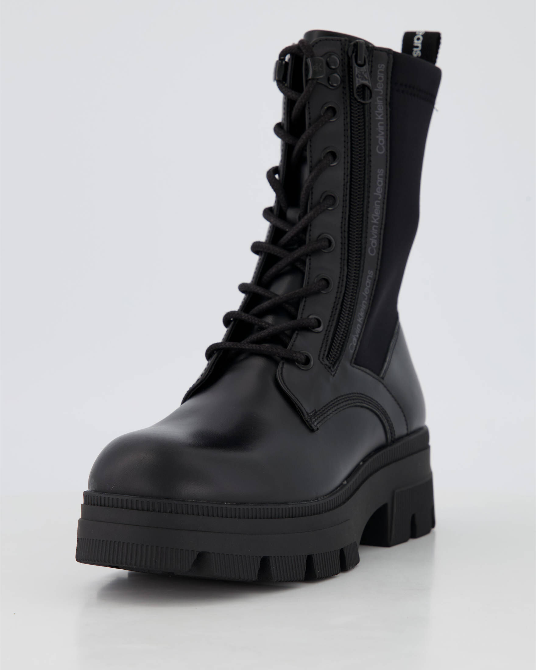 CALVIN KLEIN JEANS| Damen Schnürstiefeletten CHUNKY COMBAT LACEUP ZIP