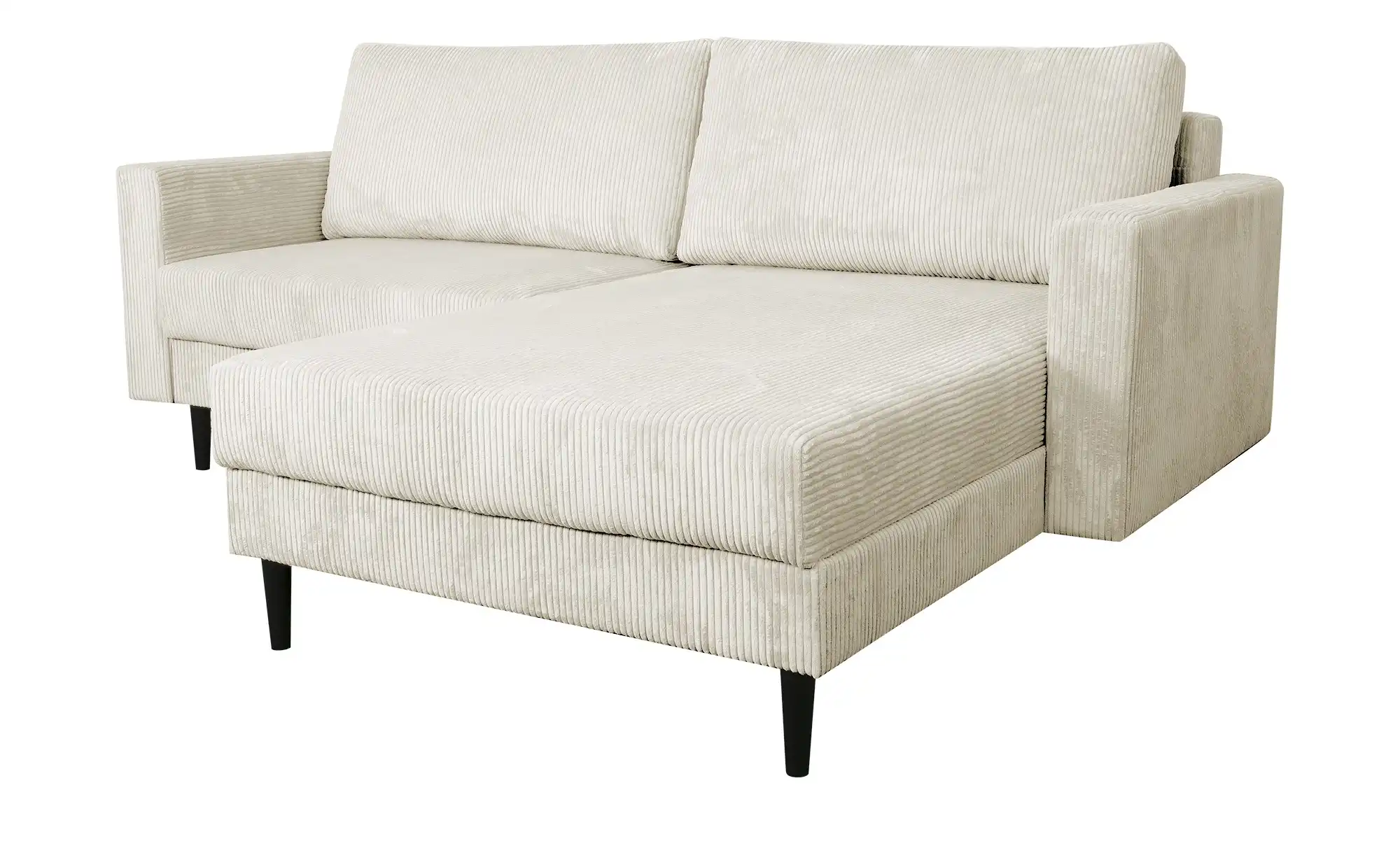 uno Ecksofa trendiger Cordstoff Livorno