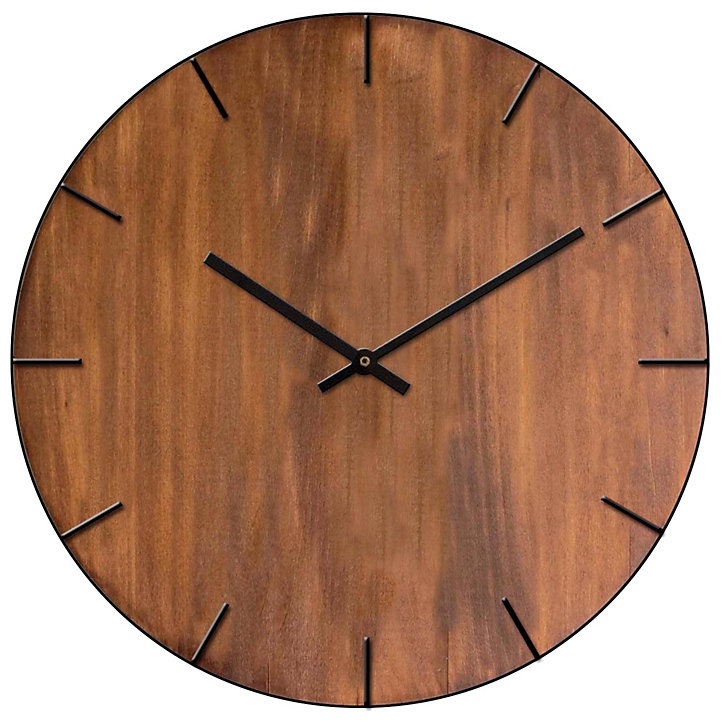 Horloge en noyer Dada Art Ø40 x ep.4,5 cm