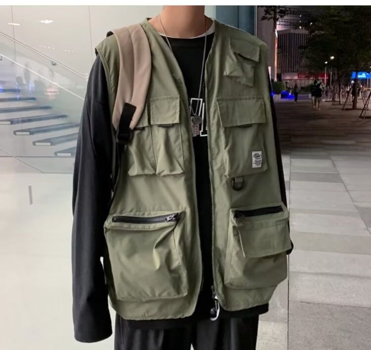 Bay Go Mall - Effen vest met rits
