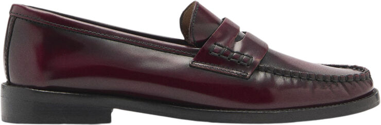 MANGO Leather moccasin 78
