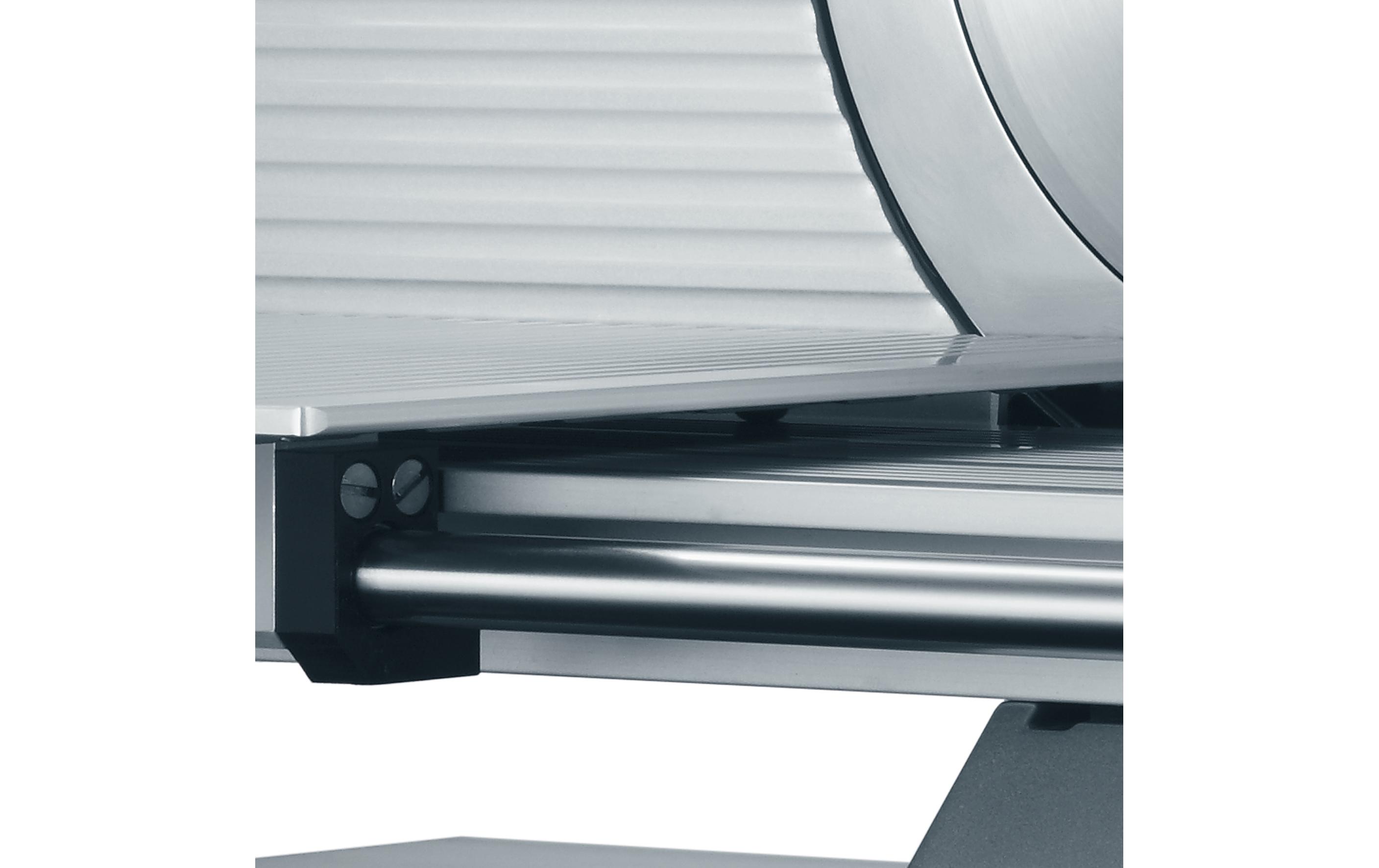 Schneidemaschine SKS900 Silber<br>Hochwertiger, freitragender Allesschneider aus Vollmetall