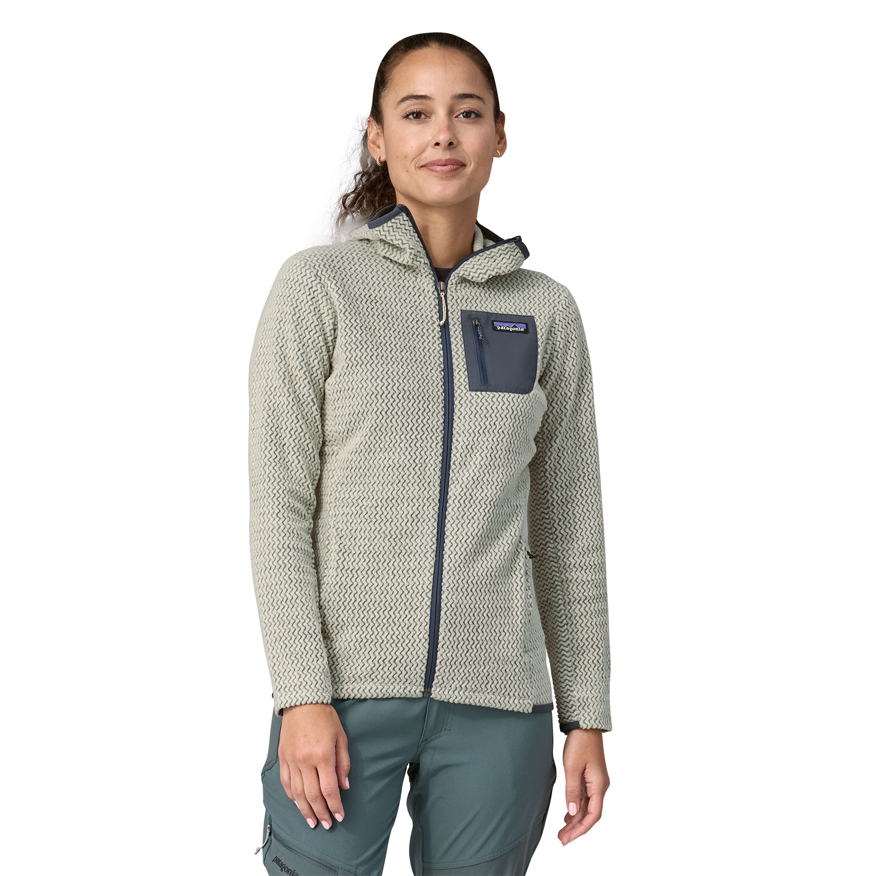 Patagonia R1 Air Full-Zip Hoody Womens Wool White