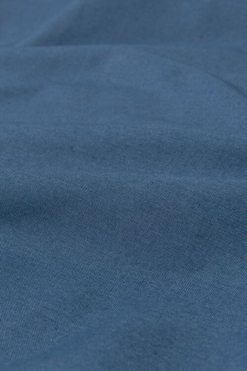 drap-housse boxspring coton doux 80x200 bleu