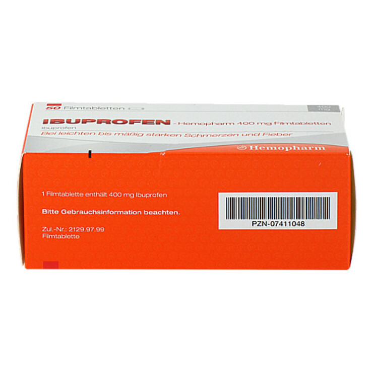 Ibuprofen Hemopharm 400 mg Filmtabletten, 50 St
