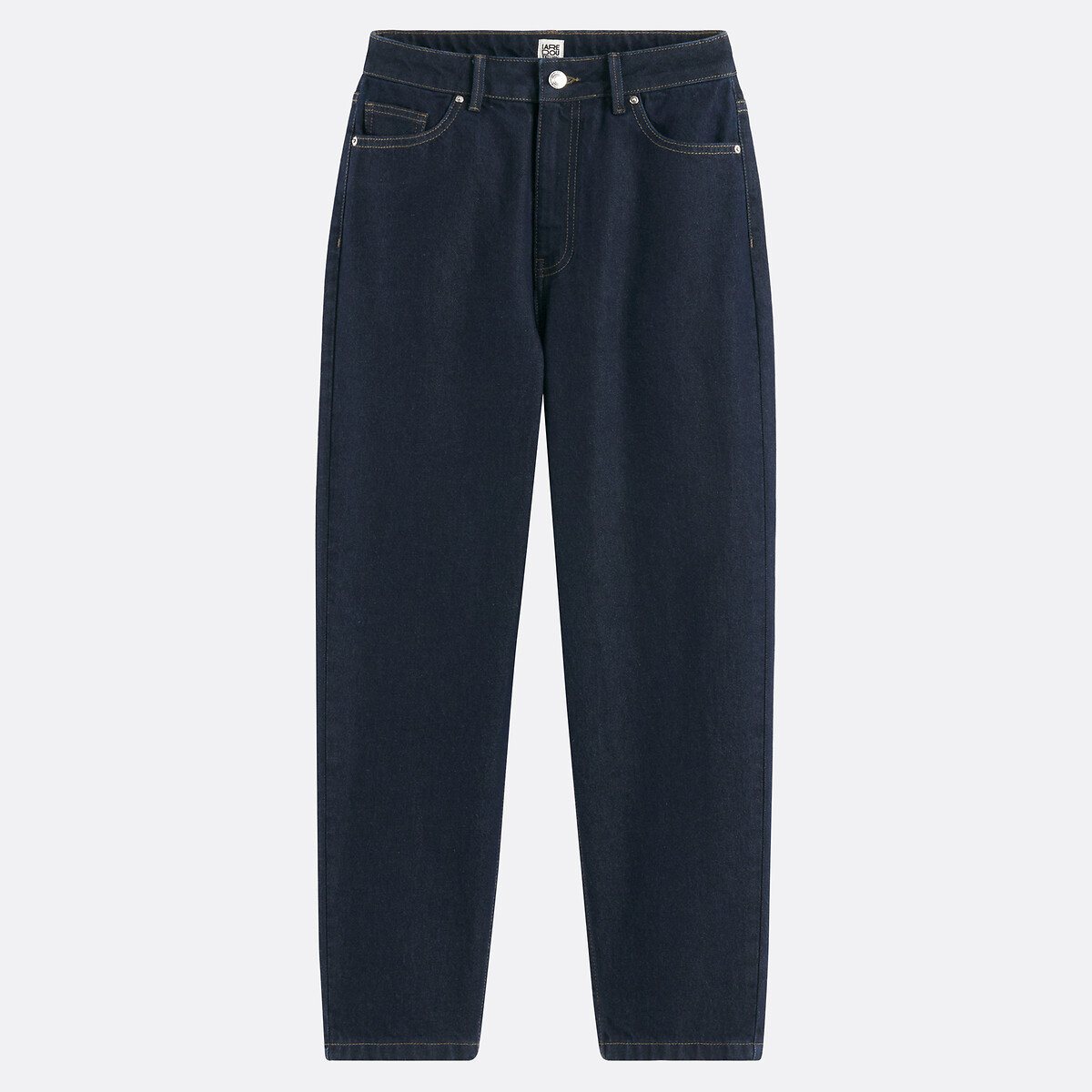 COLEÇÕES LA REDOUTE<br>Mom jeans, algodão orgânico, Signature PAULINE