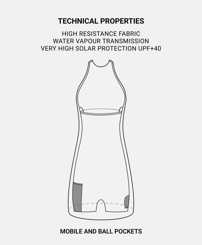 Vestido frente única com toque leve