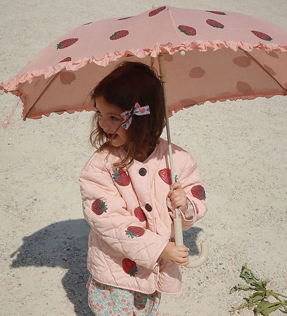 Konges Sløjd Regenschirm - Frill - Strawberry Glitter