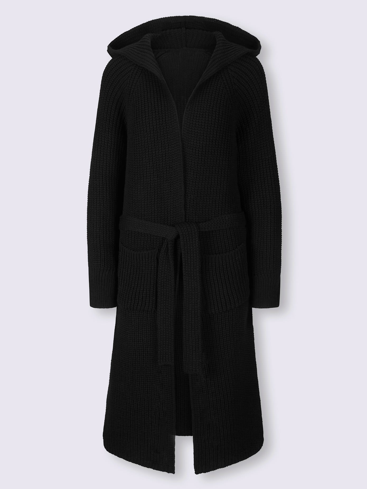 Manteau en tricot grosse maille douce