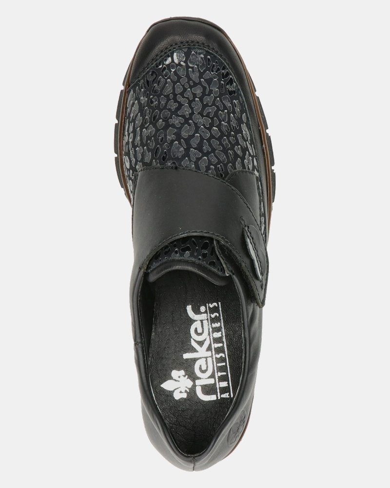 Rieker Klittenbandschoenen  - zwart