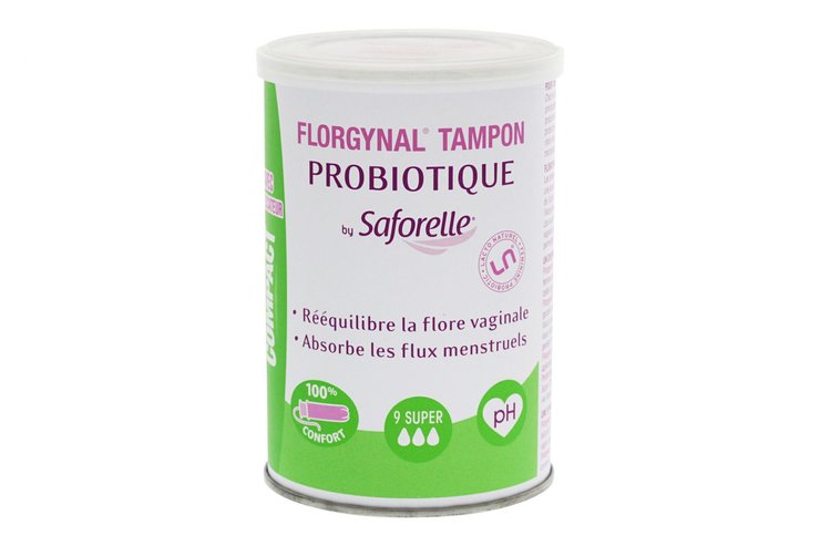 Florgynal 9 tampons avec probiotiques super avec applicateur