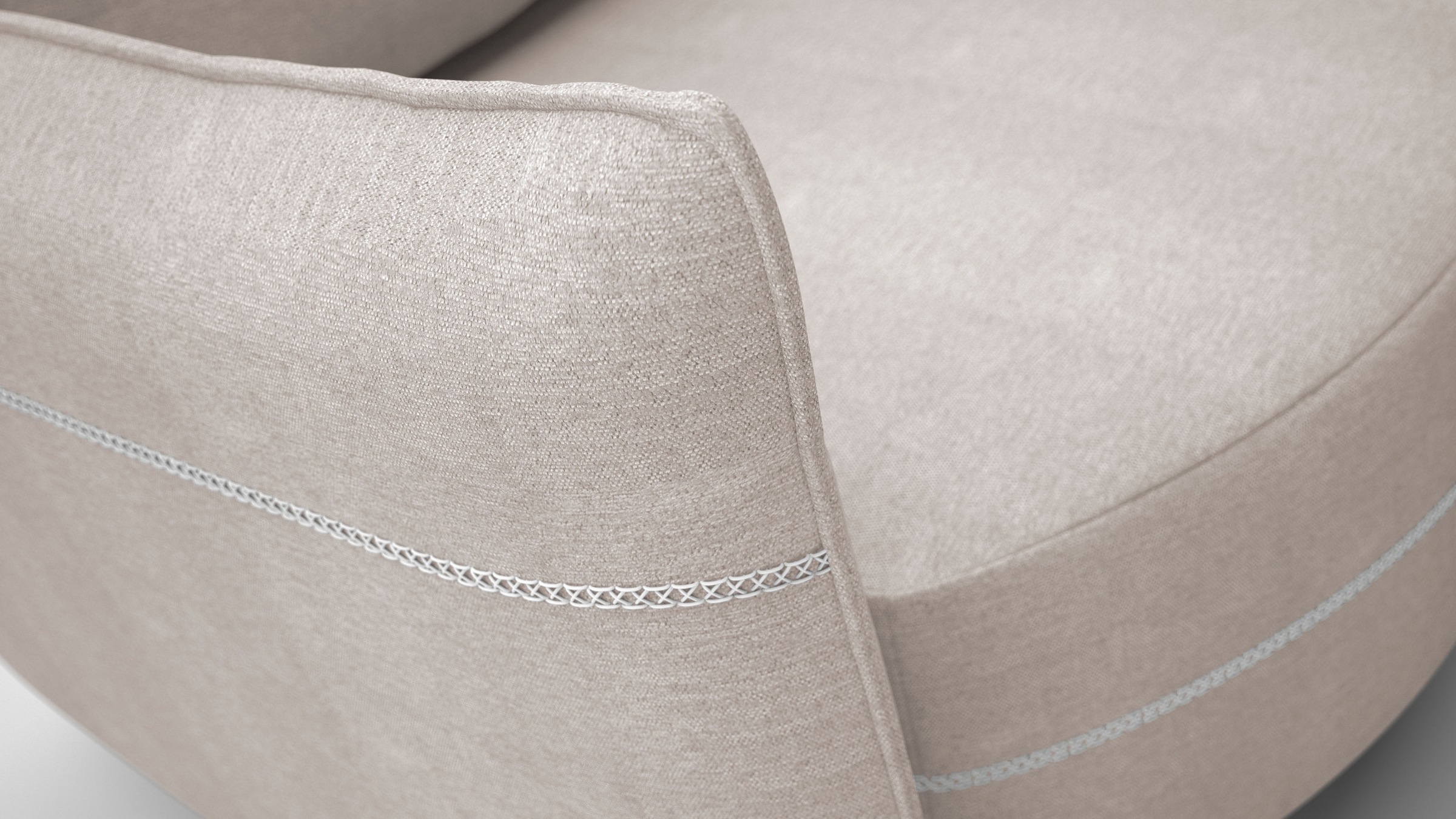 exxpo - sofa fashion Loungesofa »Ortis mit toller Kontrastnaht, Solitärmöbel, bequem, schmale Armlehne« Schlafsofa mit Bettfunktion und Bettkasten, komfortabler Federkern