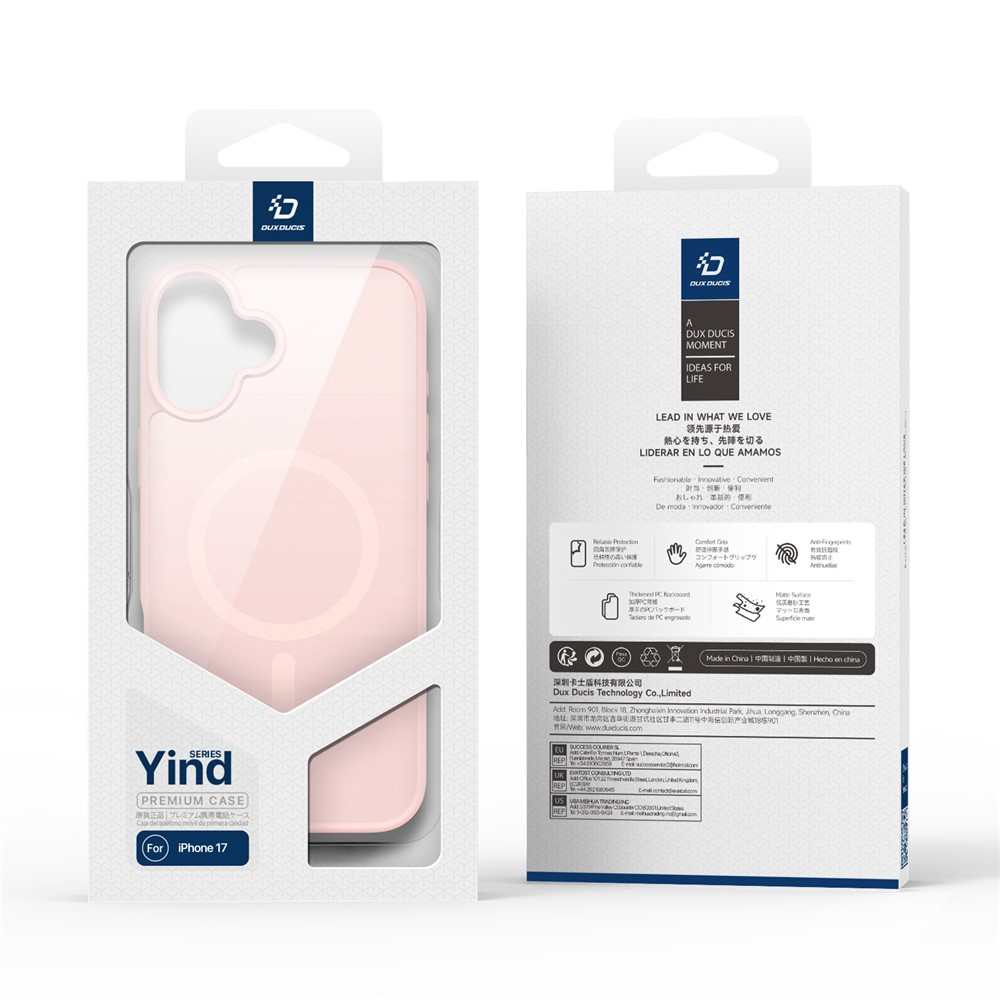 iPhone 17 MagSafe Hybrid Hardcase Hülle mit TPU Bumper - Rosa