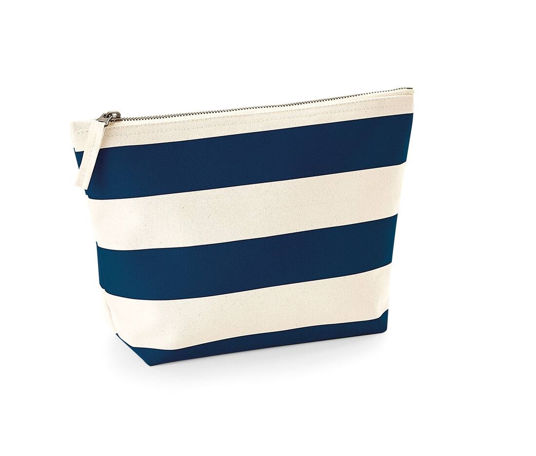Westford mill WM684 - Sac à Cosmétiques en Coton Rayé Élégant