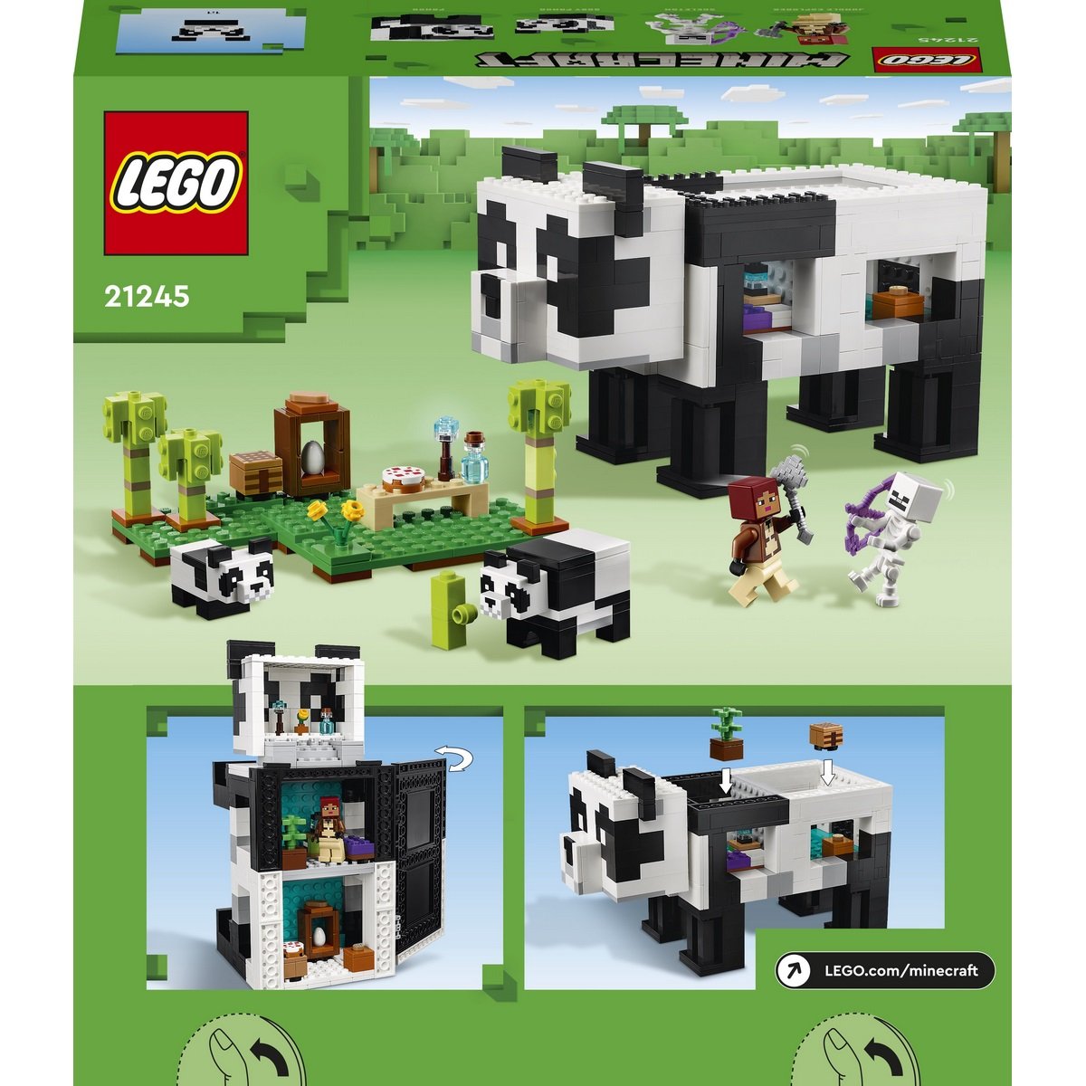 Le refuge panda Lego Minecraft 21245
