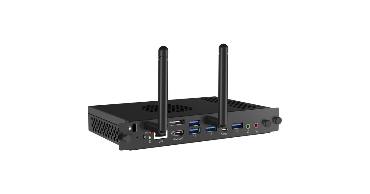 iiyamaPC-Module OPC51204BC-1 pc-systeem  (Zwart | Core i5-12450H | UHD Graphics | 8 GB | 256 GB SSD)