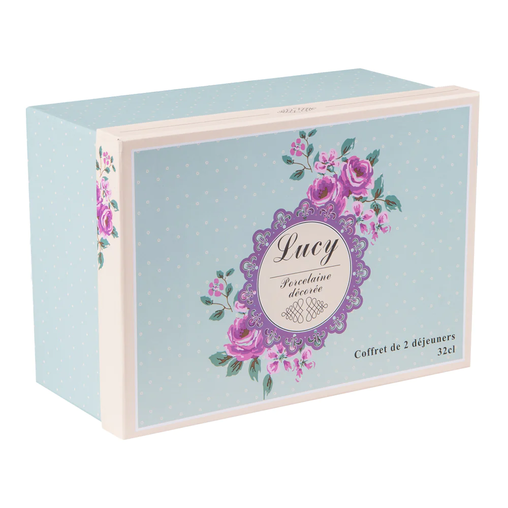 Coffret de 2 déjeuners et sous-tasses Lucy Table passion