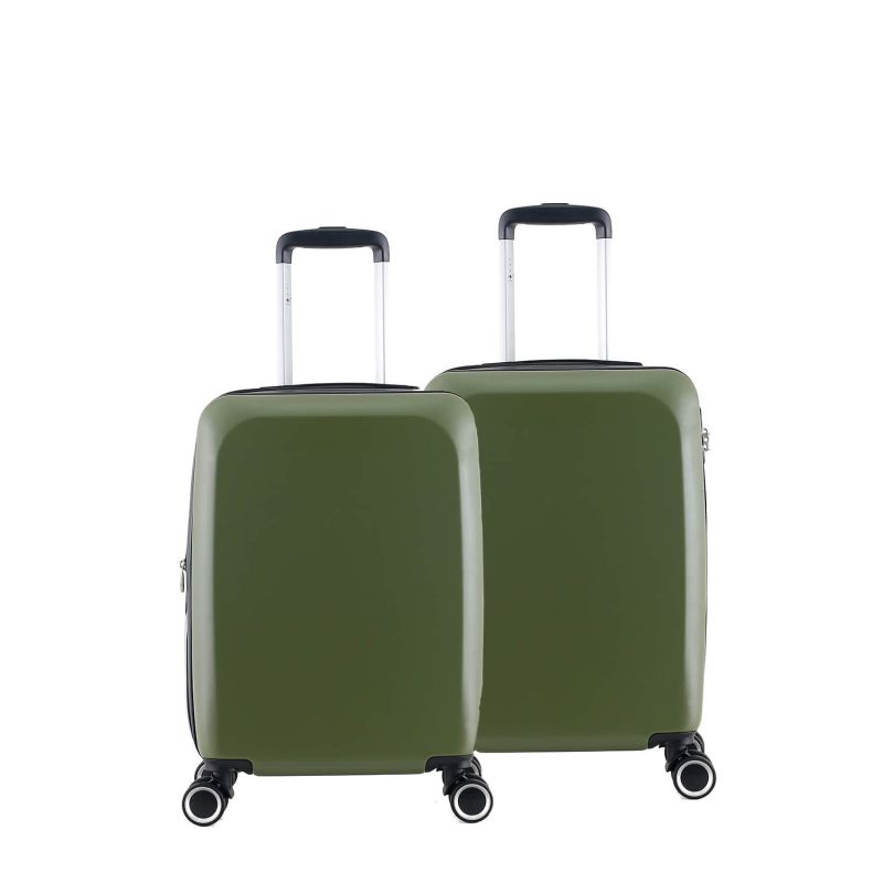 Lot de 2 valises cabine rigides 376 Extensibles 55 cm Vert