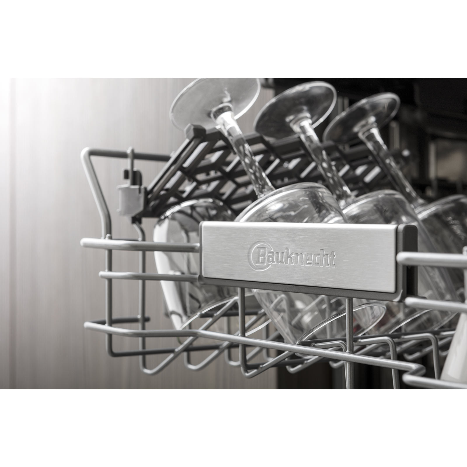 BAUKNECHT Einbau-Geschirrspüler BSBO 3O21 PF X - silber - teilintegriert - 45 cm - E