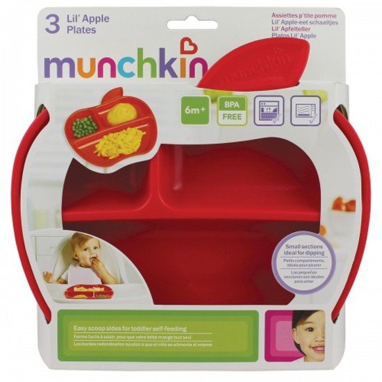 Lot 3 assiettes Petite Pomme   de               Munchkin