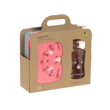 Lässig Brotdose & Trinkflasche Set - Lunch Set, About Friends Dino Rose