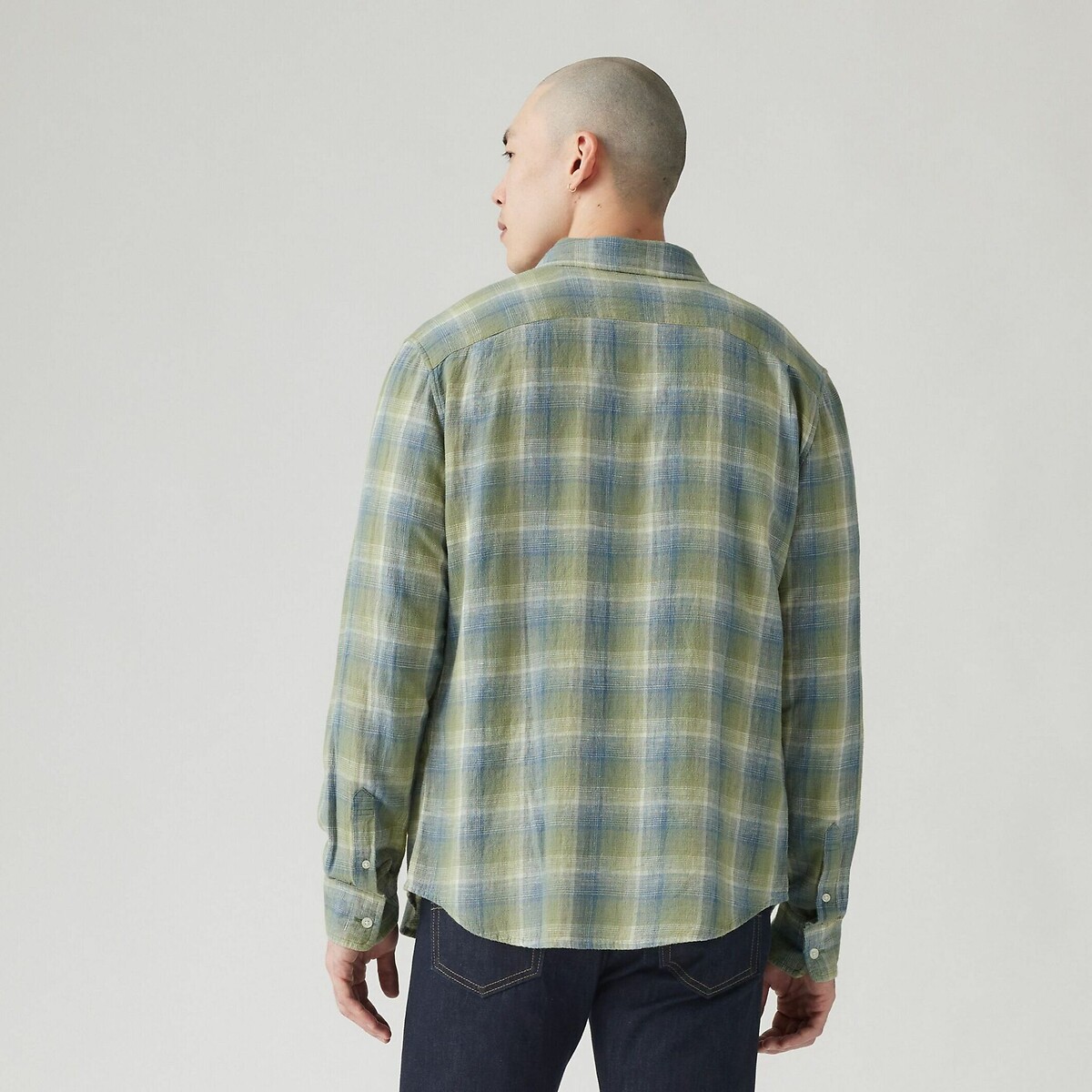 Camisa reta LEVI'S com bolso no peito em algodão e linho