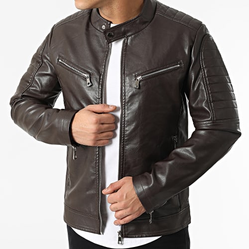 Veste Biker 5113 Marron