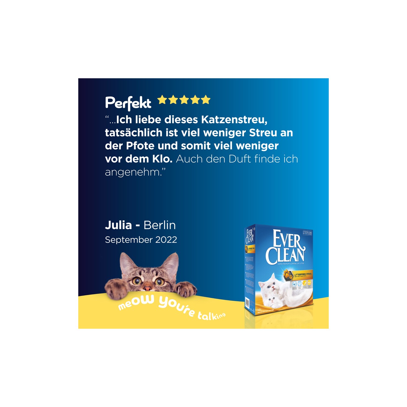 Ever Clean LitterFree Paws Katzenstreu 10 l