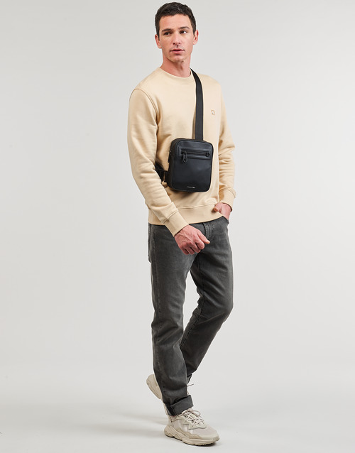 Calvin Klein Jeans - CK EMBRO BADGE CREW NECK - Beige