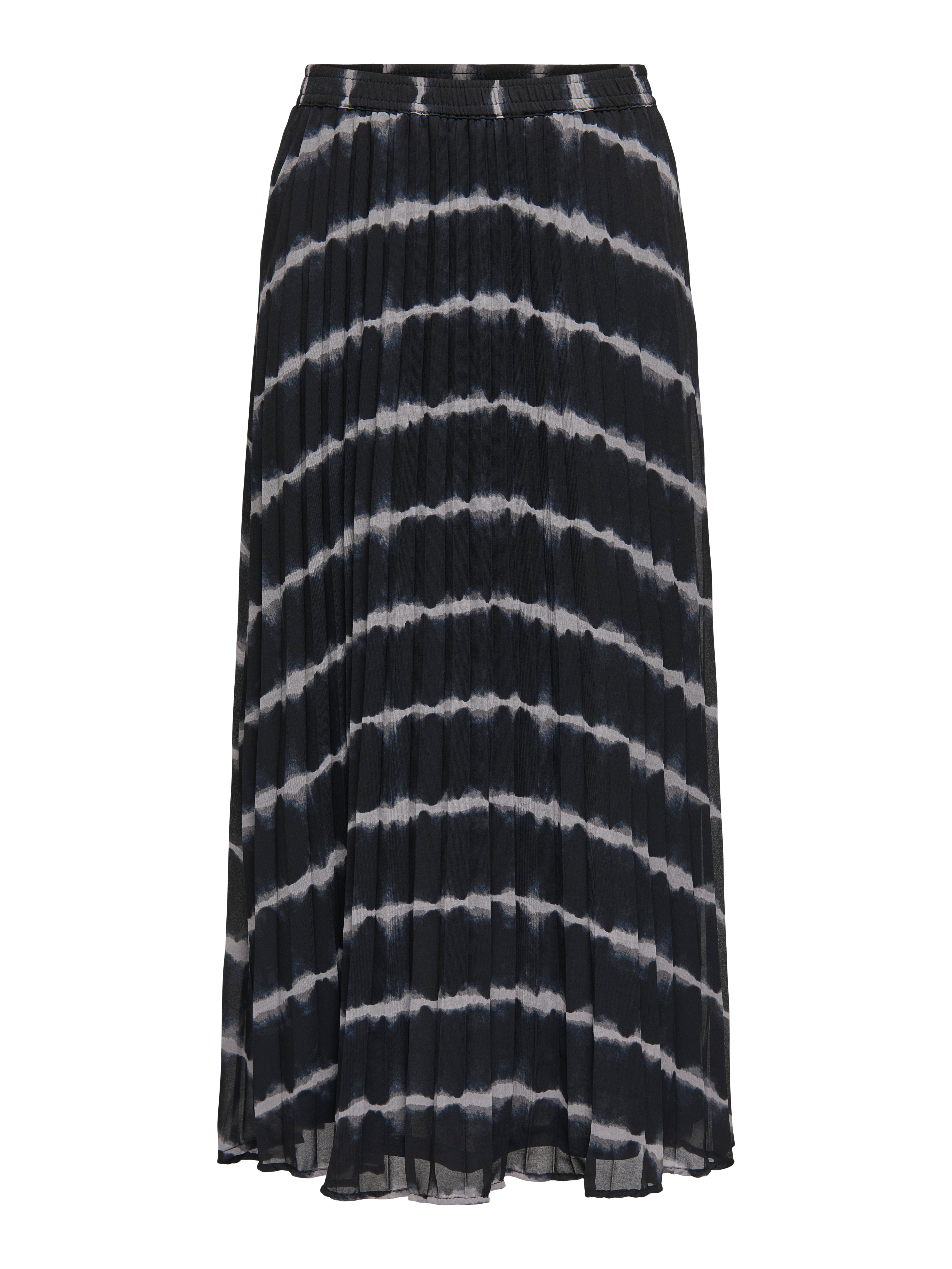 ONLSTAR Plissierter Rock Black