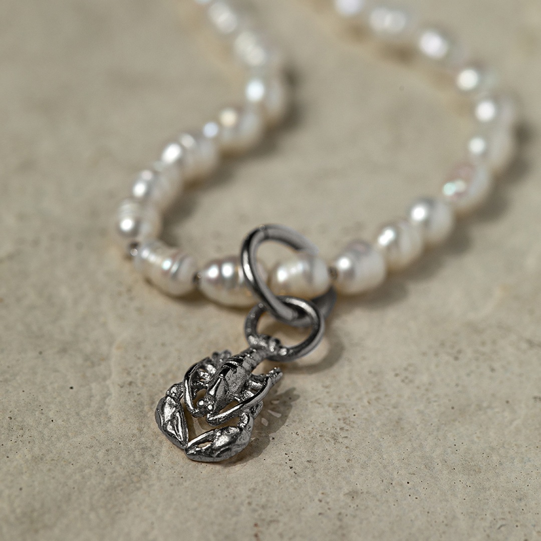 Paul Hewitt Charm Lobster Marinium Ocean Steel Silbrig